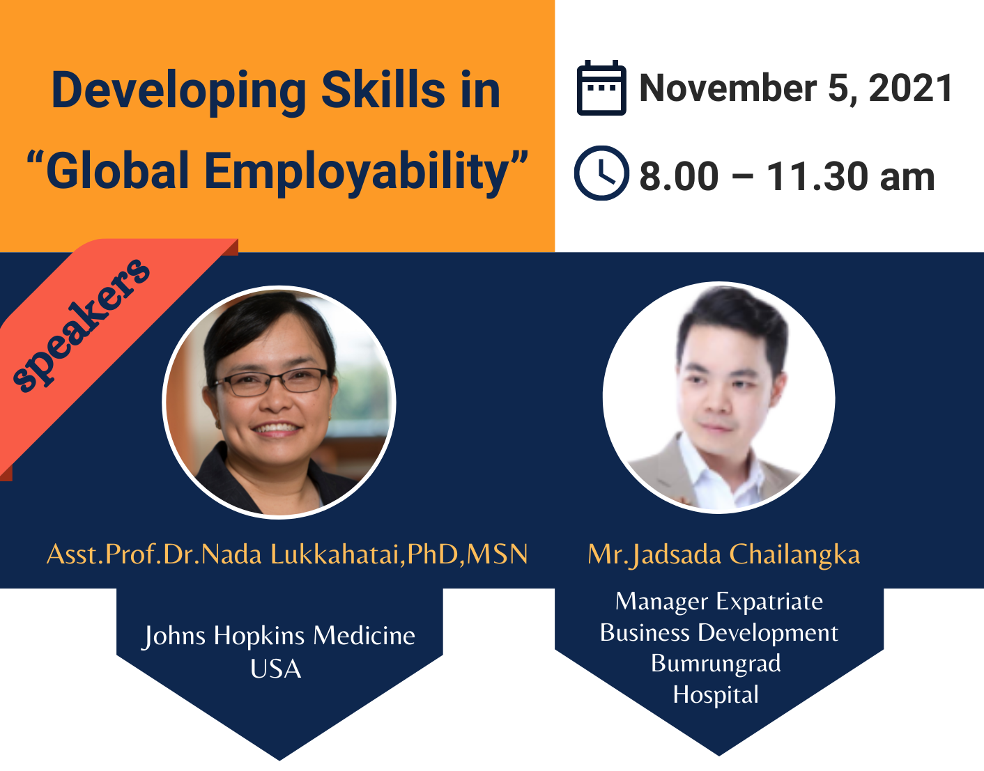 
	การพัฒนาทักษะเพื่อการทำงาน (Global Employability) สำหรับนักศึกษาระดับบัณฑิตศึกษา
