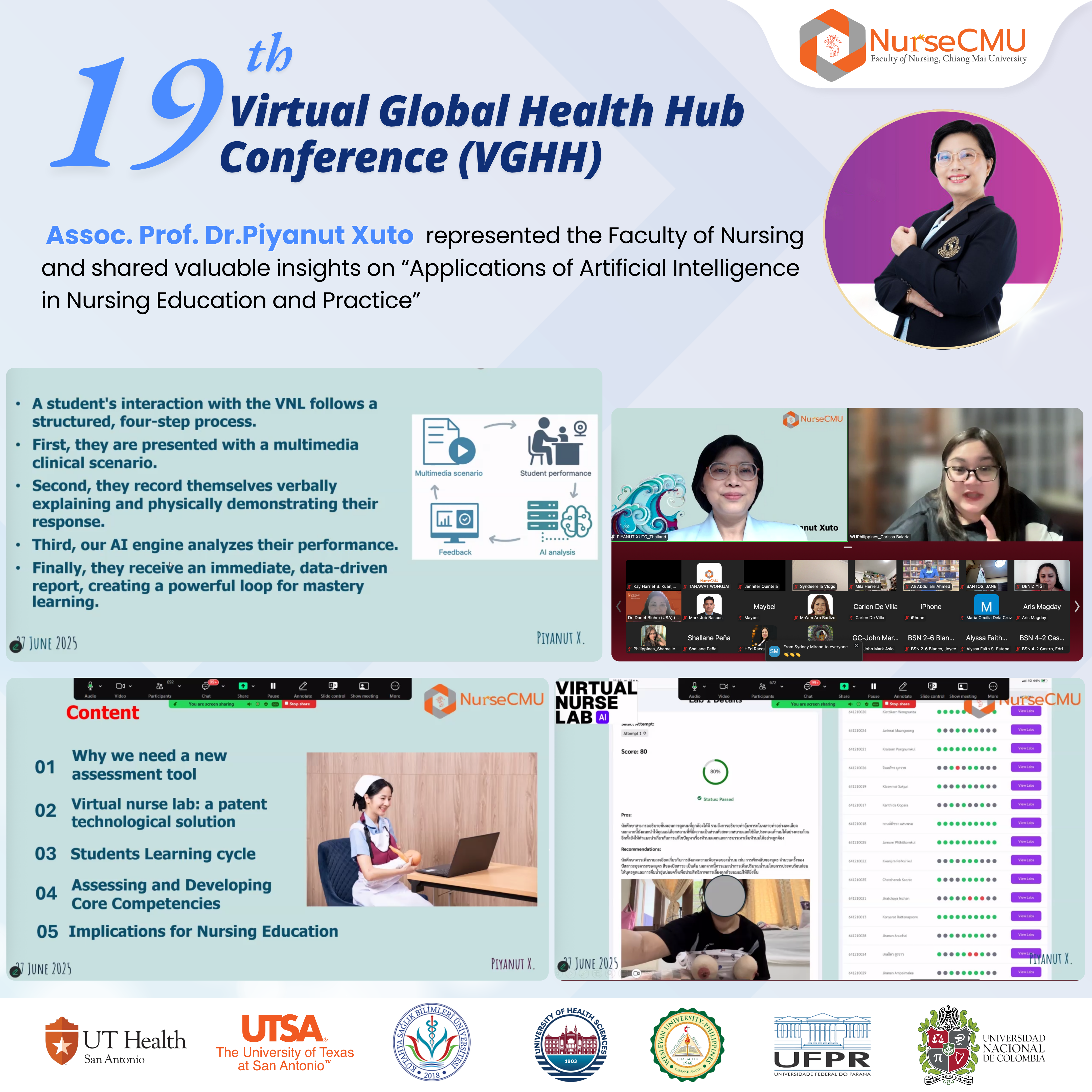 
	คณะพยาบาลศาสตร์ มช. ร่วมสัมมนาวิชาการระดับนานาชาติ Applications of AI in Nursing Education and Practice
