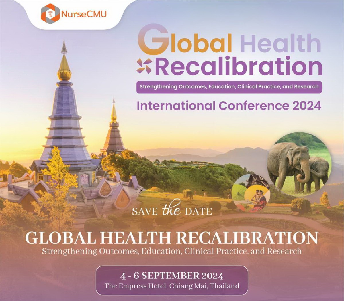 
	ขอเชิญร่วมประชุมวิชาการนานาชาติ "Global Health Recalibration: Strengthening Outcomes, Education, Clinical Practice, and Research"
